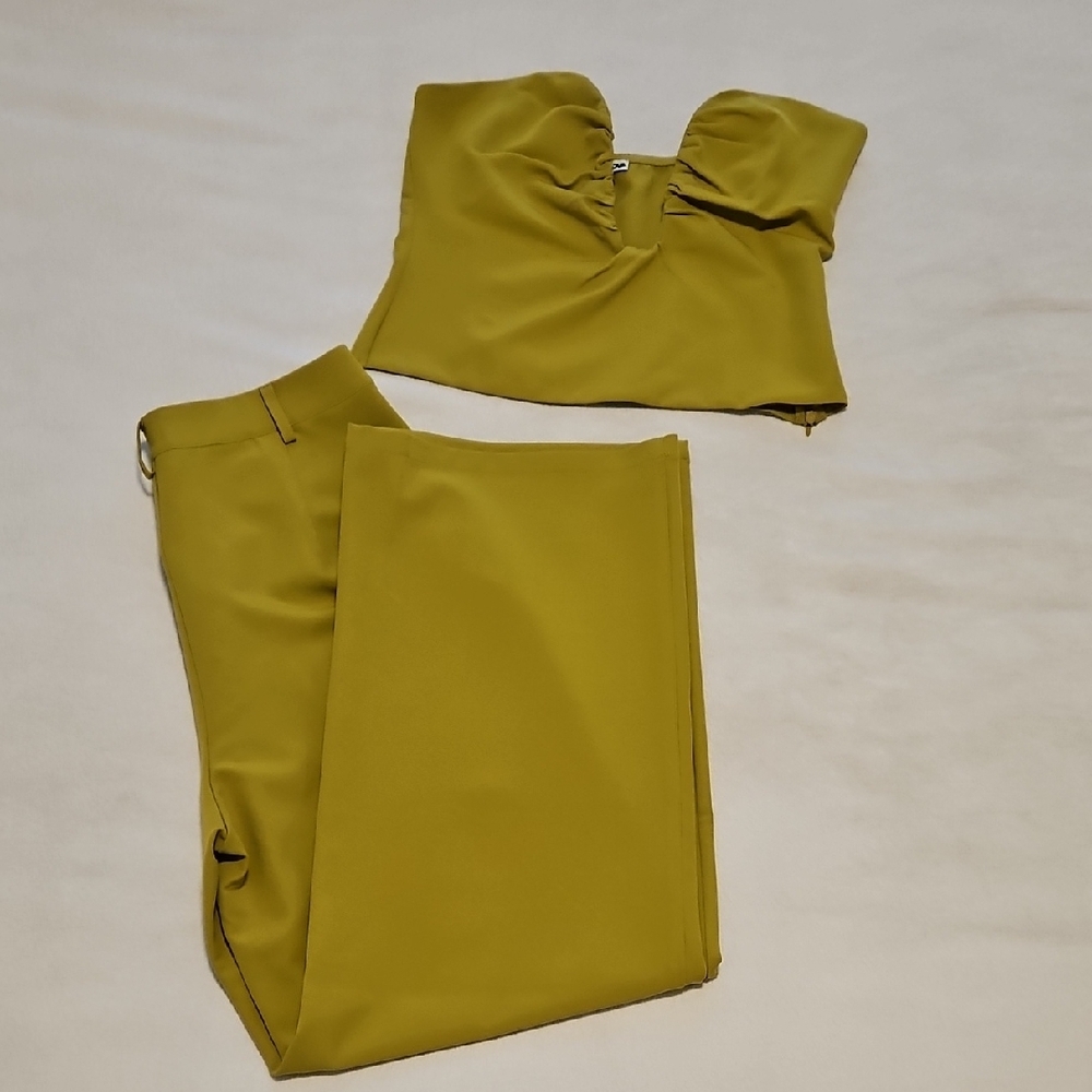 Chartreuse Pant Set
